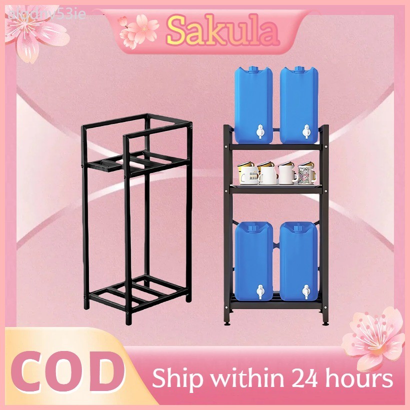 Steel water rack with a cup holder, capable of holding more than four ...