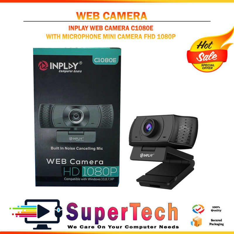 Web Camera C1080e/C7202 INPLAY With Microphone Mini USB FHD 1080P/720P ...