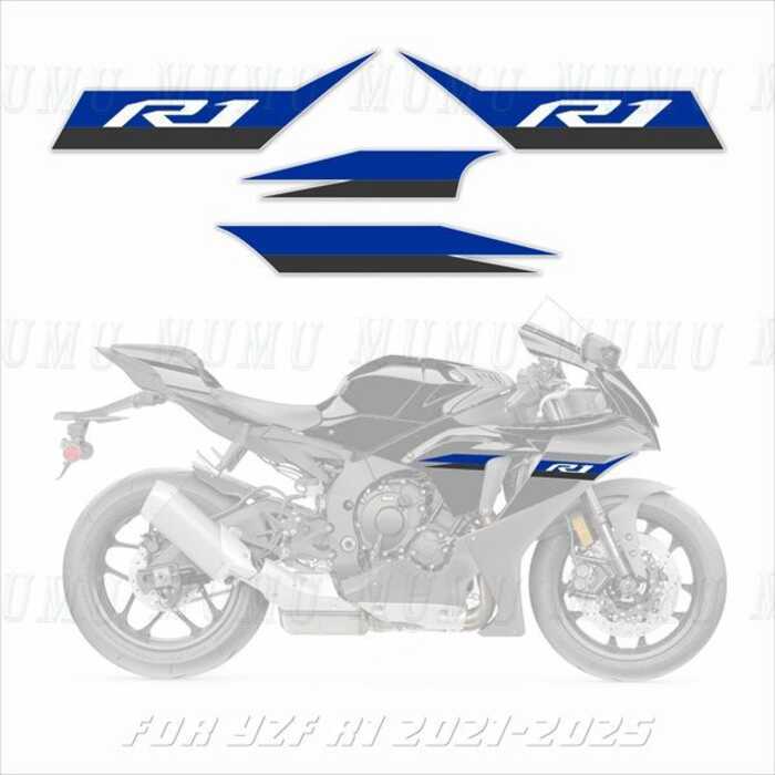 For Sticker Waterproof Reflective Yamaha R1 Side Panel E Emed Decal ...