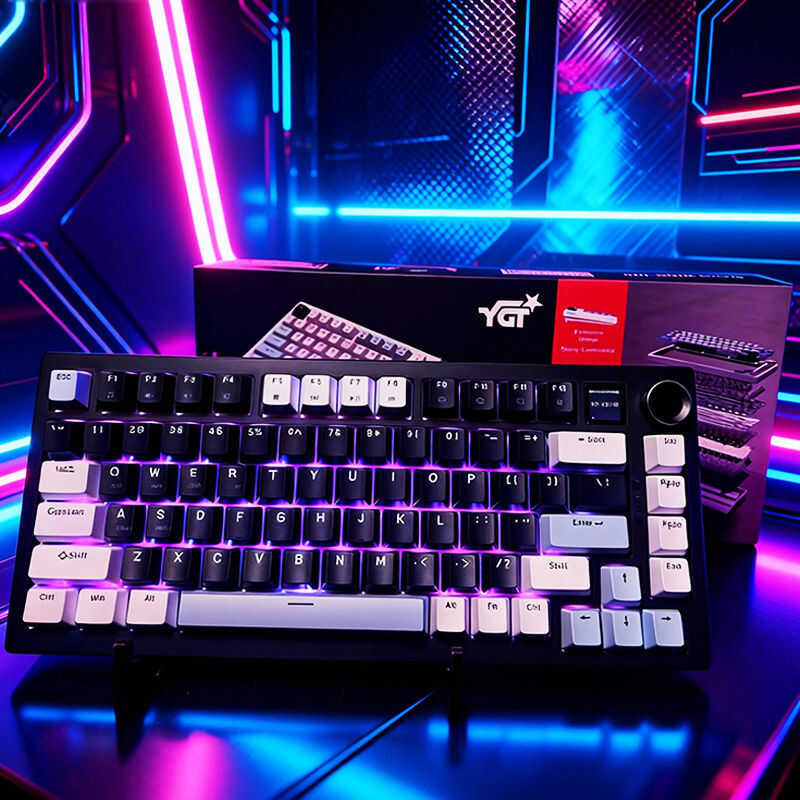 YGT Wdb-100 Wired Gaming Mechanical Keyboard Hot Swappable Tri-Mode ...