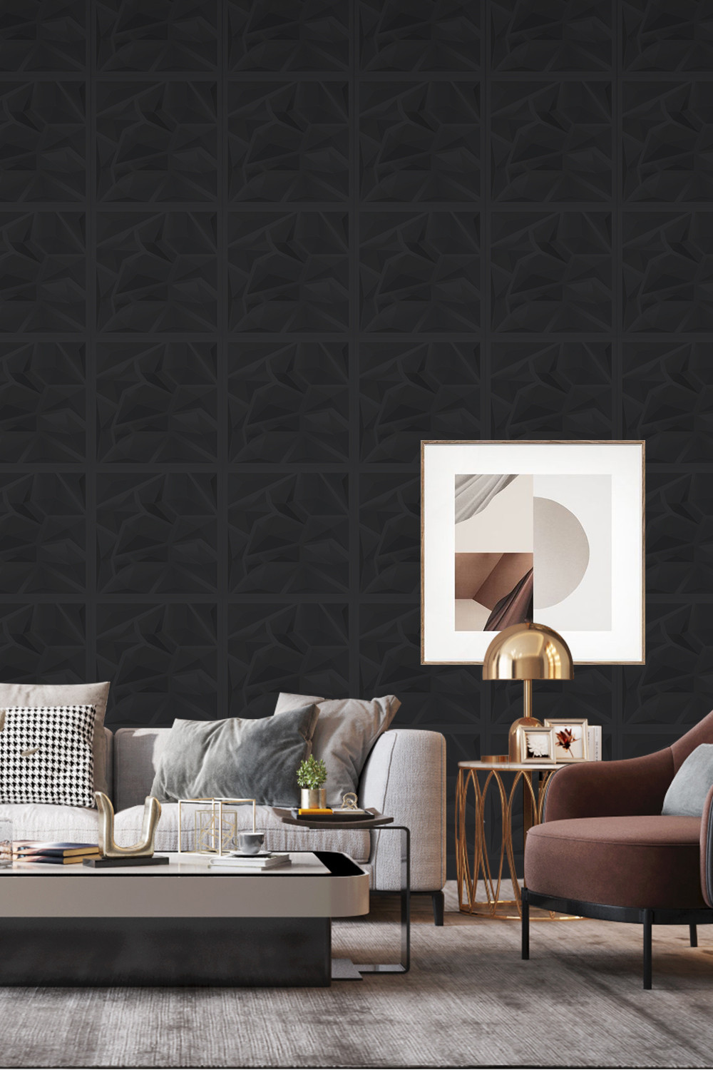 Pvc Wall Panel 3D Wallpaper Wall Design decor Home Living Room ...