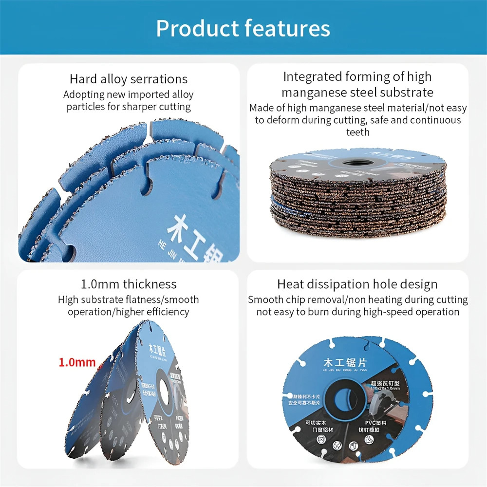 【COD】Woodworking Saw Blade Angle Grinder Diamond Cutting Wheels Disc ...