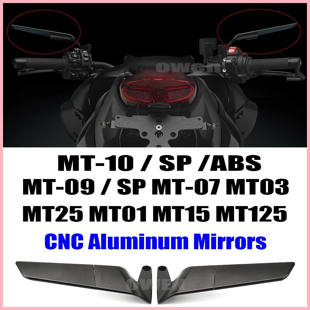 Motorcycle Mirrors For Yamaha MT07 MT 07 MT 09 MT09 SP MT 10 MT10 SP ...