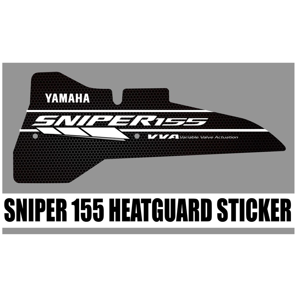 Sniper 155 HEATGUARD STICKER laminated High quality Sticker new design ...