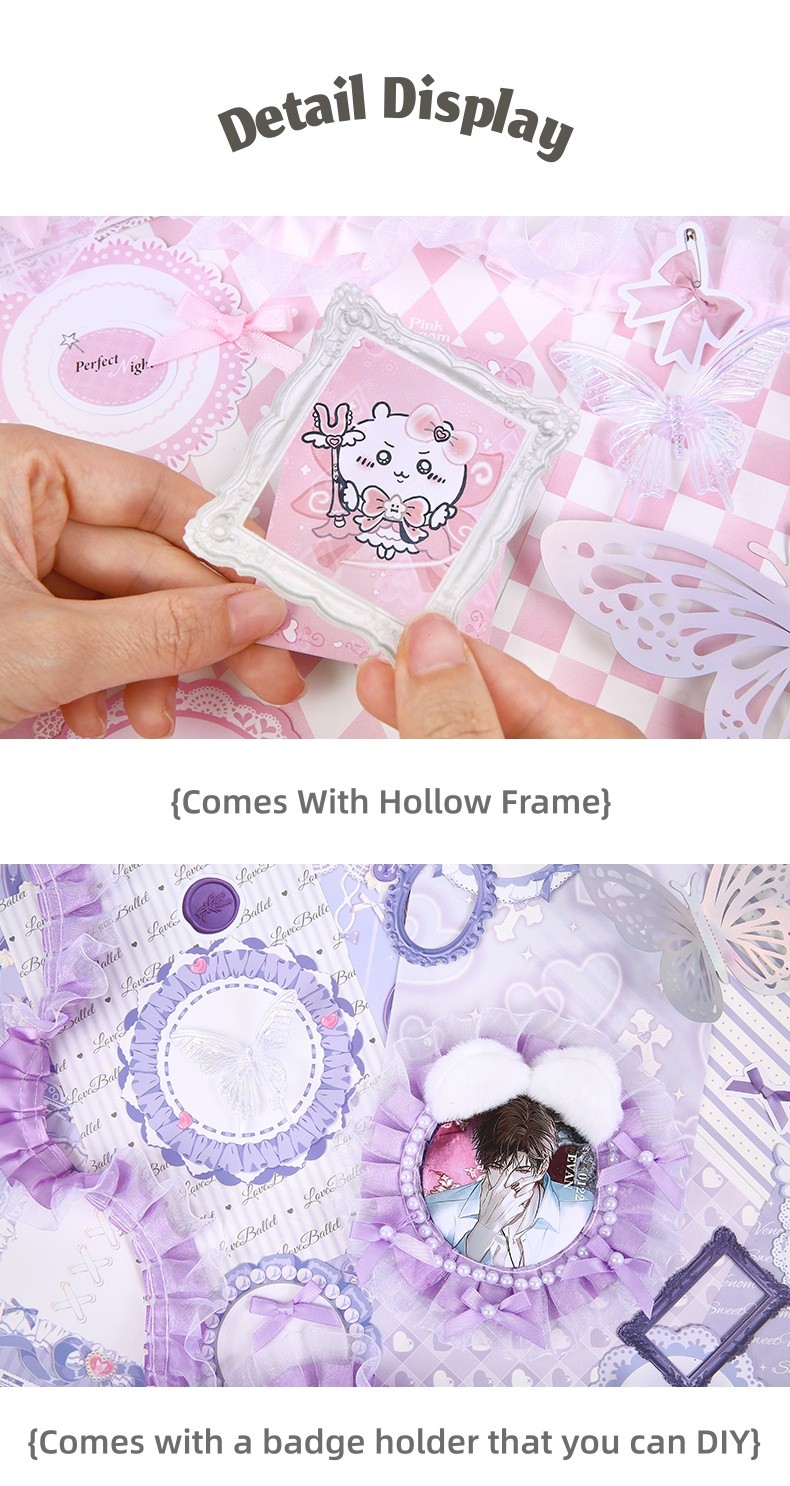 New Ita Bag Butterfly DIY Itabag Accessories Decoration Kits Scrapbook ...
