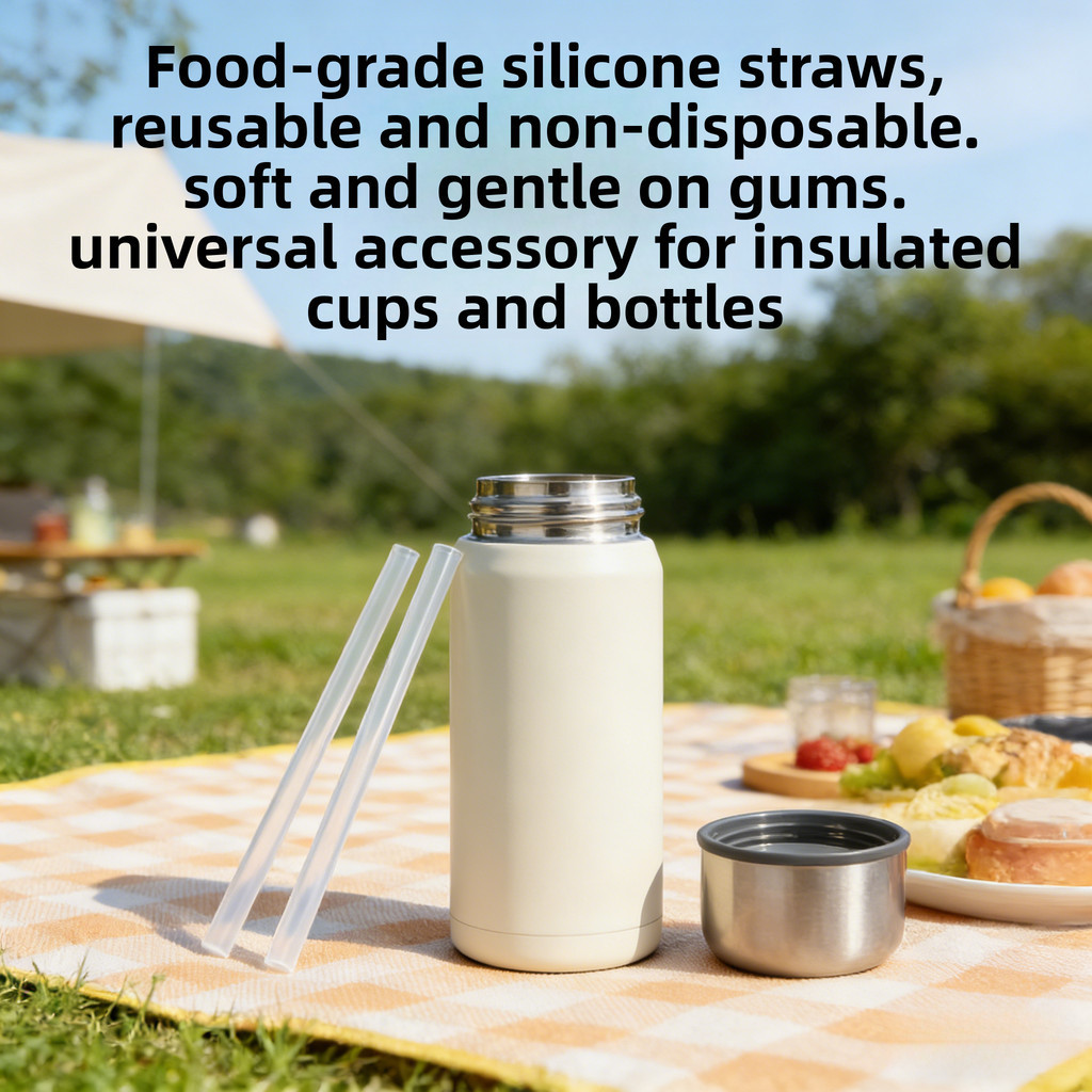 Food Grade Straw Reusable Suction Nozzle for Children Water Bottle ...