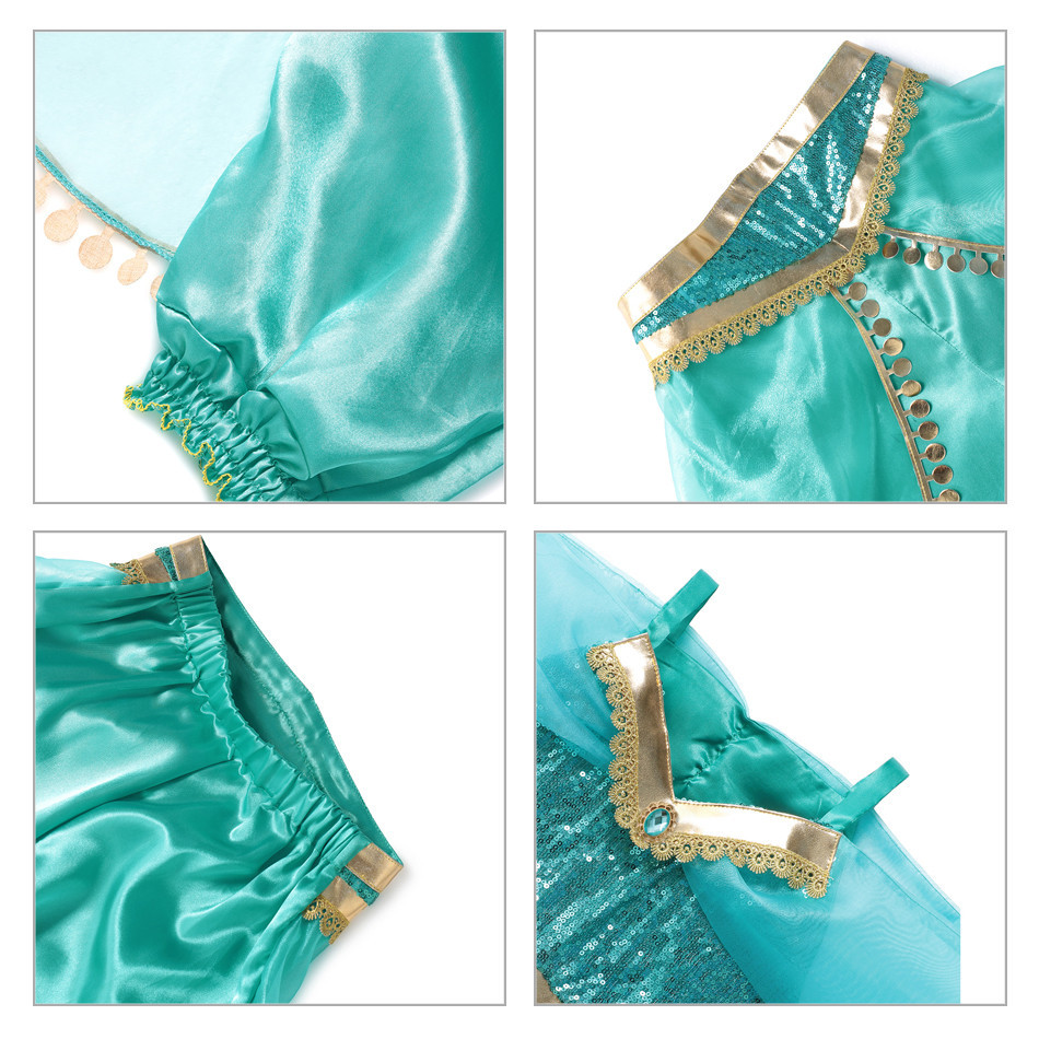 Fantasy Jasmine Princess Costume Disney Carnival Festival Costume ...