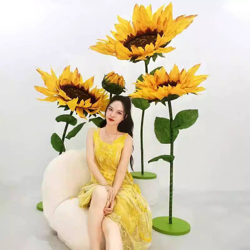 Giant 3D Sunflower Artificial Flower Paper Flower Wedding Decoration ...