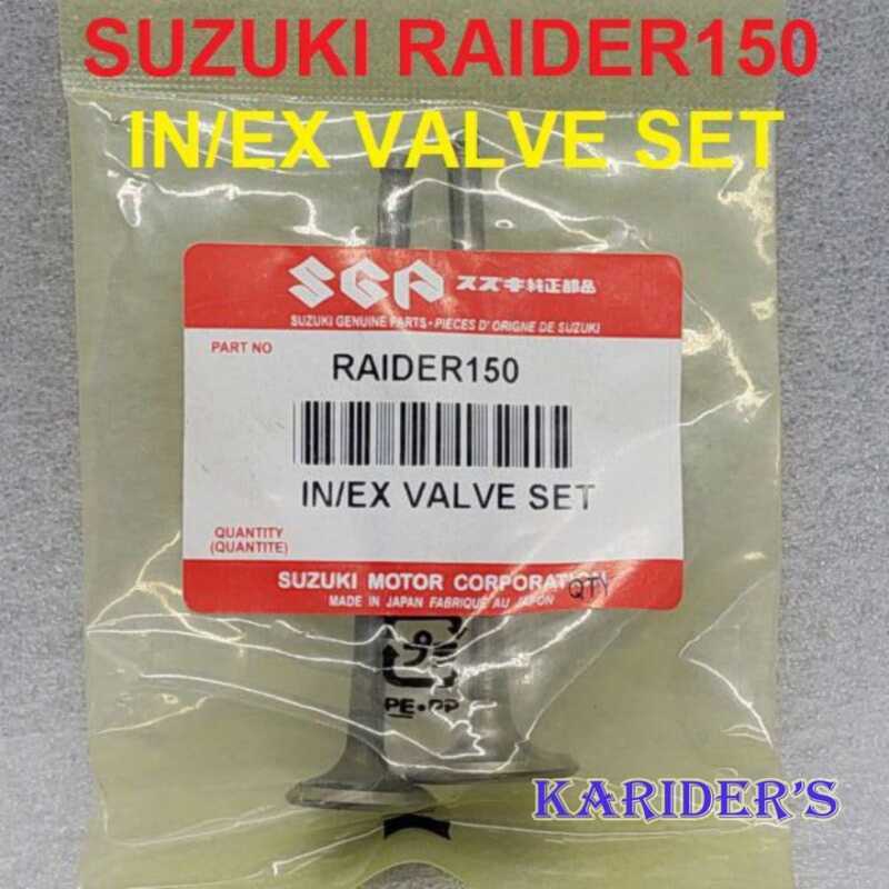 KRCP Suzuki RAIDER Genuine ENGINE VALVE SET KIT INTAKE EXHAUST GENUINE ...