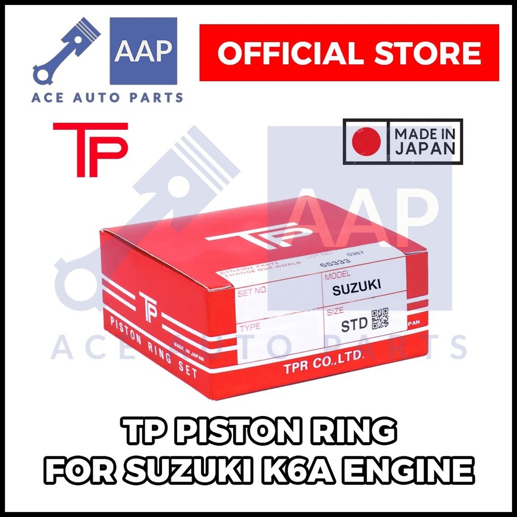 ☃ TP Piston Ring for Suzuki Multicab/Transformer K6A Engine | Shopee ...