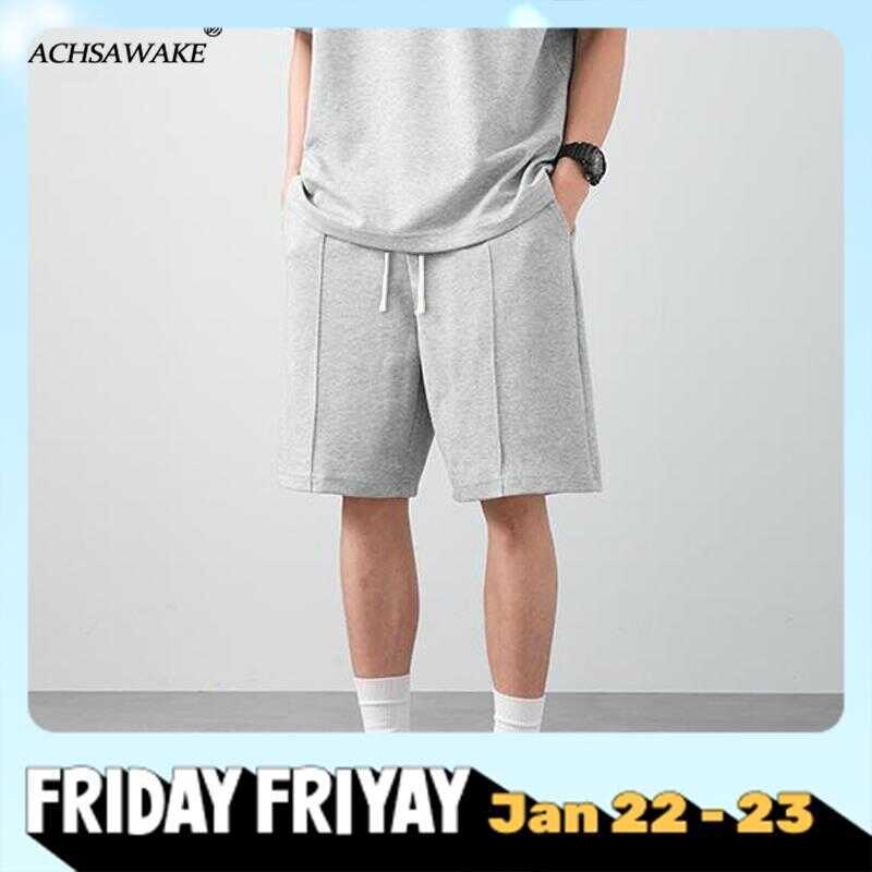 COD ACHSAWAKE Men's Pull Rope Casual Loose Straight Tube Trend Black ...