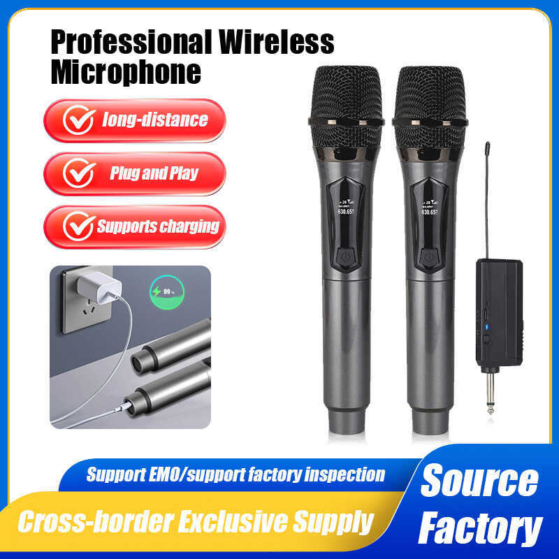 Home Universal Wireless Microphone Rechargeable Amplifier Speaker KTV ...