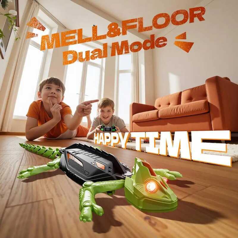 Biomimetic Realistic RC Wall Climbing Lizard Robot Toy Animal Bionic ...