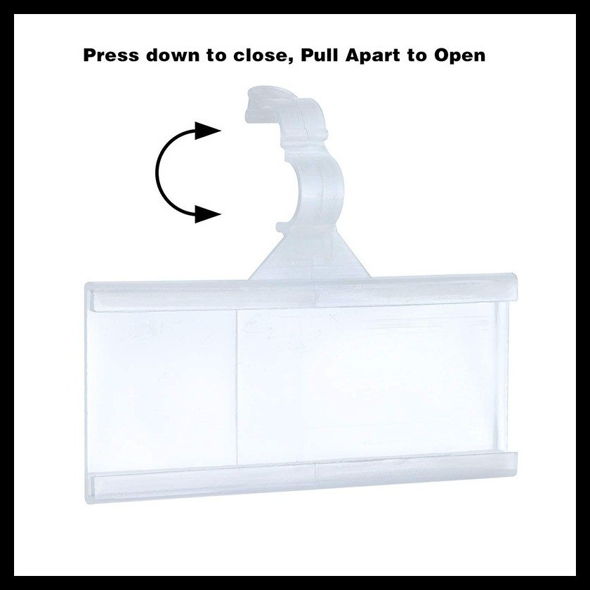 20pcs Sign Holder Merchandise Price Display Holder with Blank Label for ...