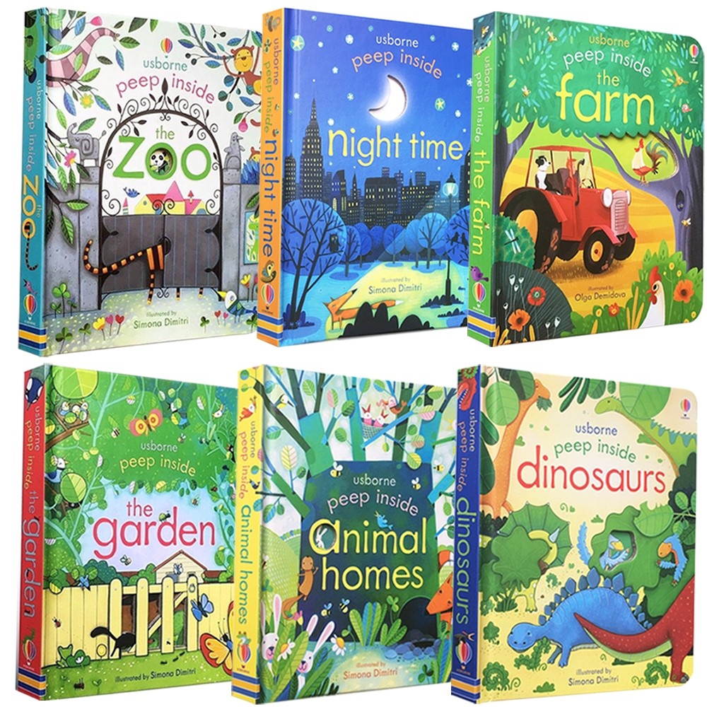 Usborne Peep Inside Book English Educational 3D Flap Picture Story ...