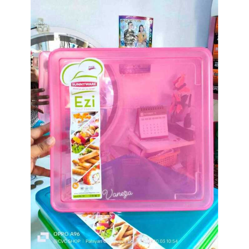 #727 Graham Bar Tupperware 3 Liters Big Square Food Keeper 266 | Shopee ...