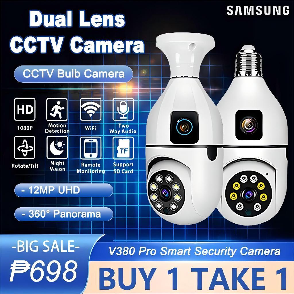 BUY 1 TAKE 1 V380 Pro CCTV Camera Dual Len 1080P HD Remote Monitoring ...