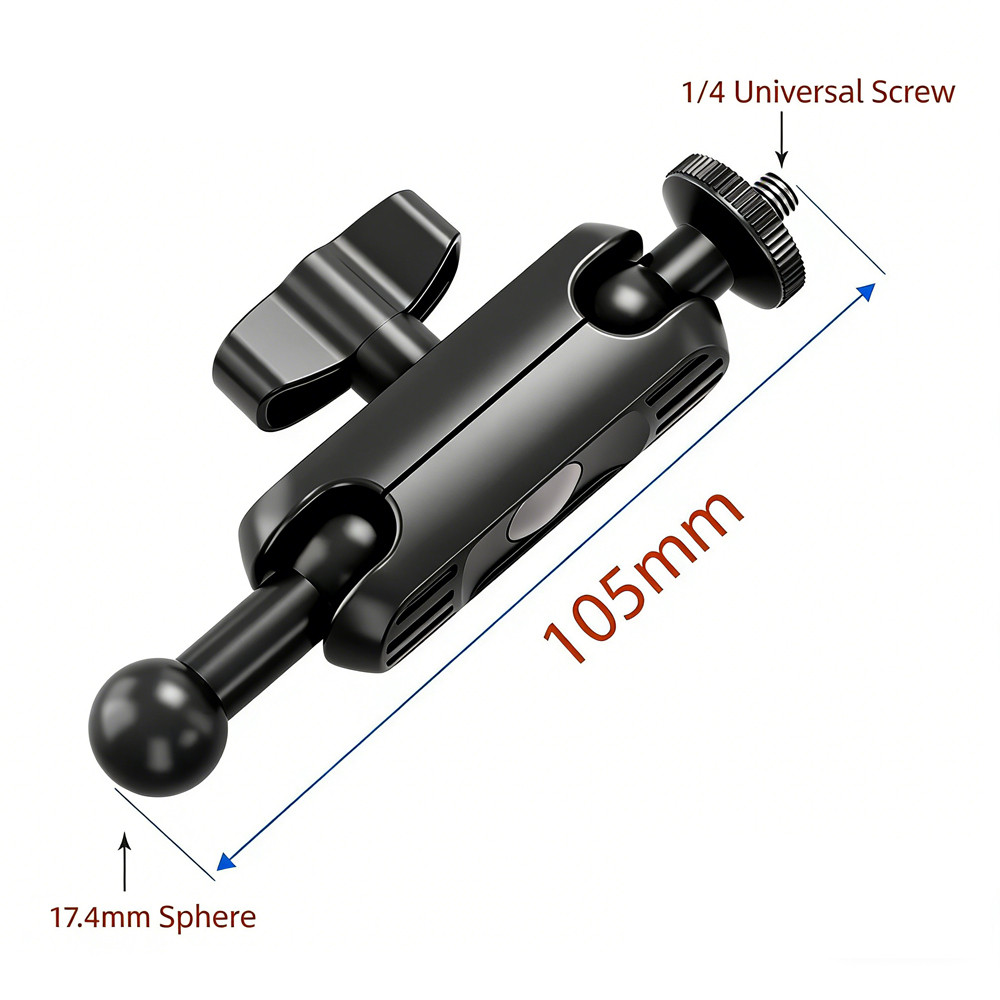 Dual Ball Head Magic Arm with 1/4