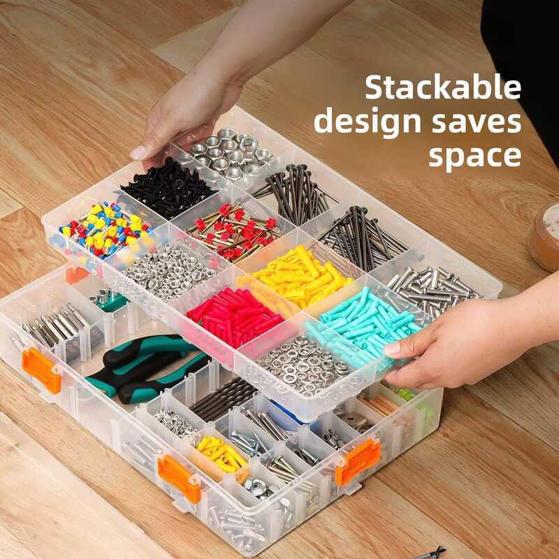 Stackable Inspection Tissue Tool Box, Plastic Screw Box | Shopee ...