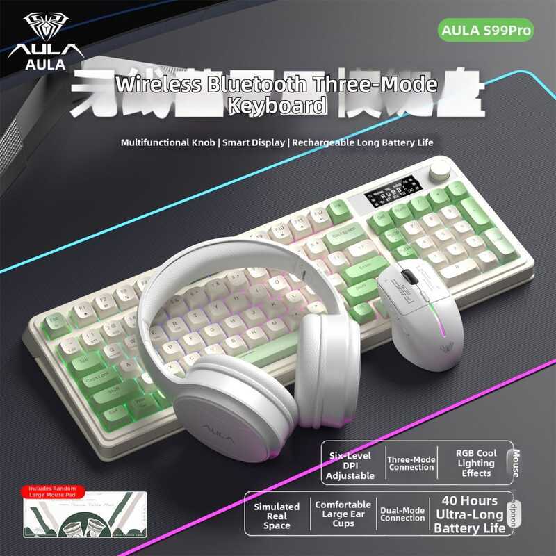AULA | Bluetooth Office Typing Keyboard And Mouse Set | Shopee Philippines