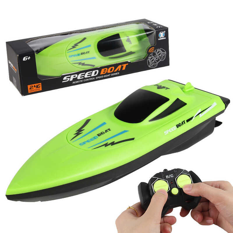 Water Remote Control Speedboat Four-Way 2.4G Remote Control Boat ...