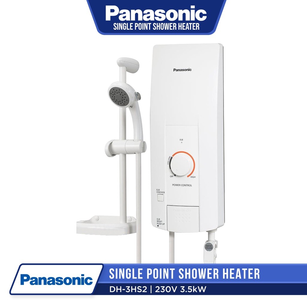 Panasonic Water Heater Single Point w/ Slide Bar and Soap Holder Shower ...