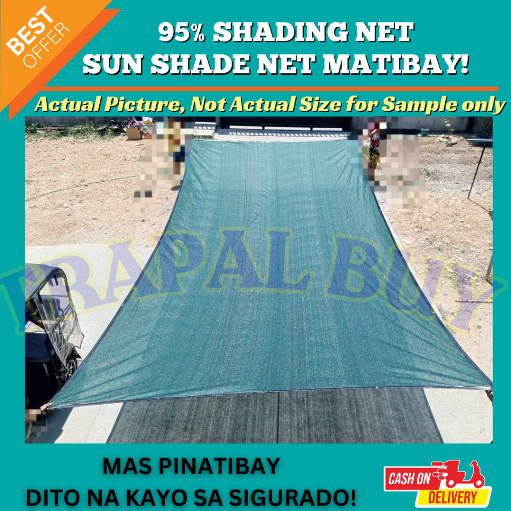 95% SUN SHADE NET with BLACK EDGING AND GROMMETS - PROTECTION SHADE NET ...