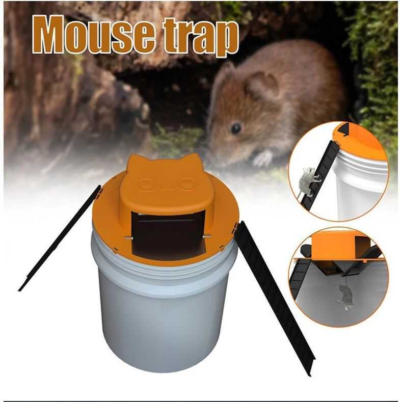 The New Mousetrap Rat Trap Flip-Top Mouse Trap, Automatic Continuous ...