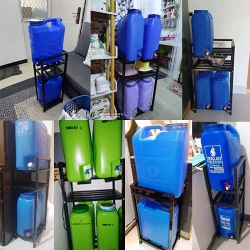 2/3Layer Water Container Rack Water Rack Carbon Steel Water Gallon Rack ...