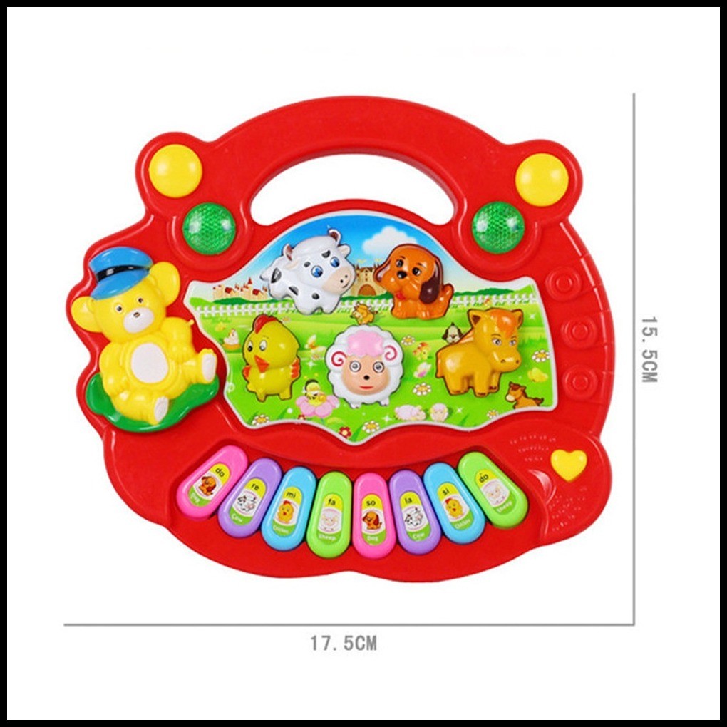 Musical Instrument Toy Baby Kids Animal Farm Piano Developmental Music ...