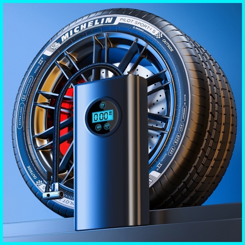 Portable Tire Inflator 12V Portable Car Electric Tyre Pump Tire Air ...