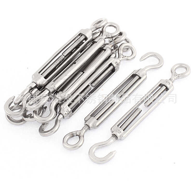 Stainless Steel Rigging Open Body Double Hook Turnbuckle Wire Rope ...