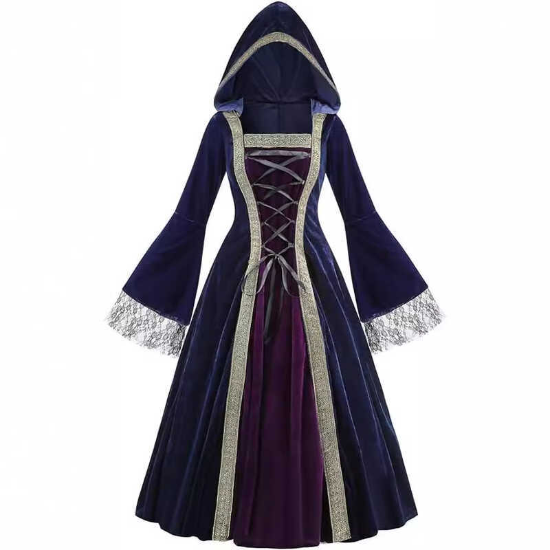 Medieval Women Renaissance Plus Size Cosplay Dress Vintage Retro Stage ...