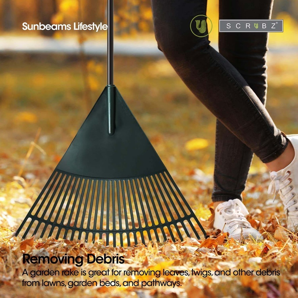 SCRUBZ Premium Claw Garden Rake, Grass Rake, Soil Rake, Leaf Rake ...