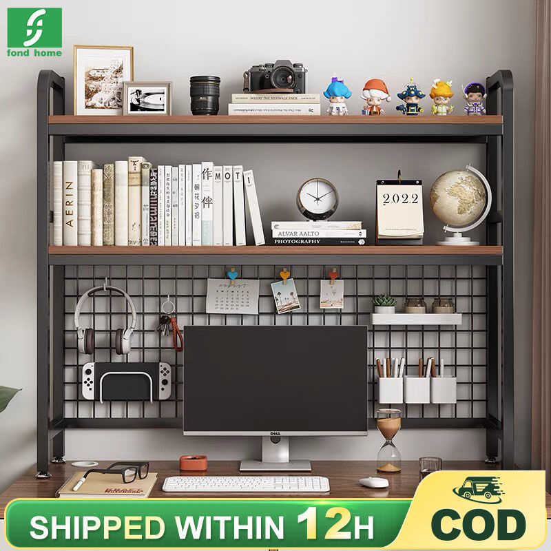 Desktop Rack With Grid Multi Layer Tabletop Storage Study Desk ...