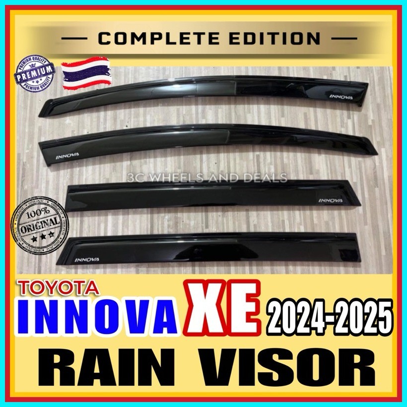 TOYOTA INNOVA XE 2024-2025 PREMIUM RAIN VISOR (complete set) | Shopee ...