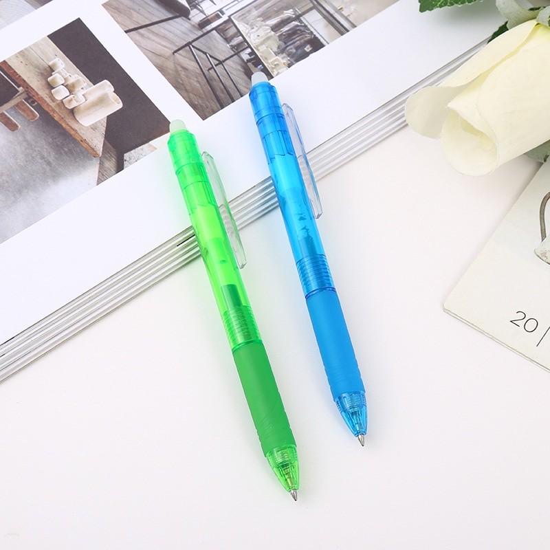 8 Color Retractable Ballpoint pen Set Press Erasable Pen Washable ...