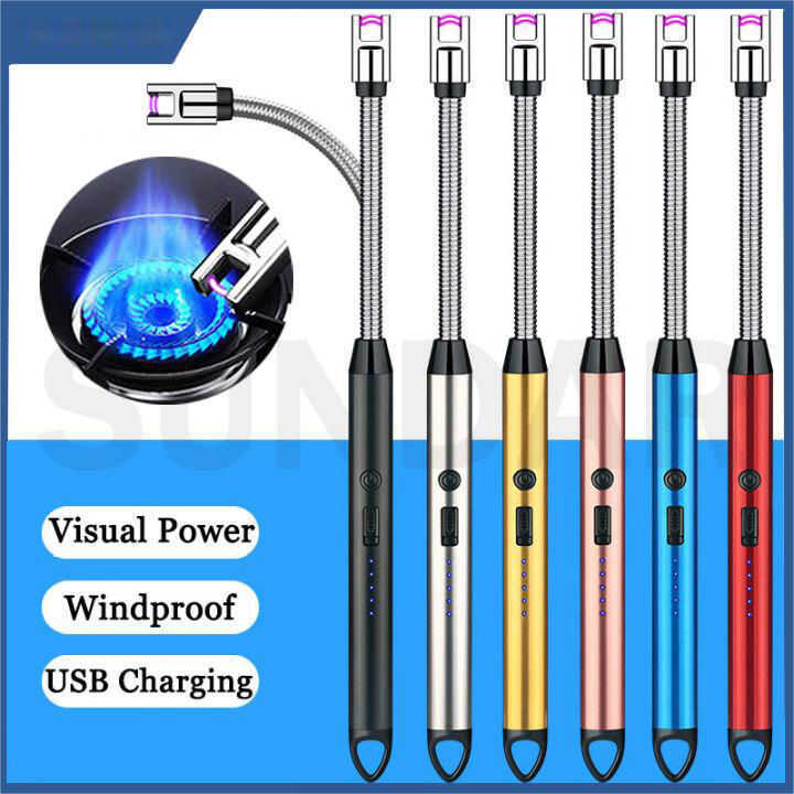 YOUO Multifunction Candle Rechargeable Electric Arc Windproof Flameless ...