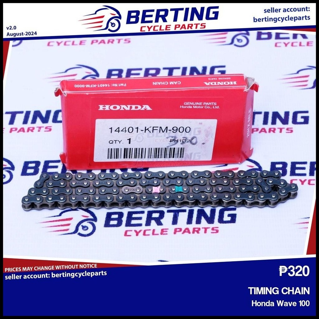 TIMING CHAIN Honda Wave 100 Genuine 14401-KFM-900 | Shopee Philippines
