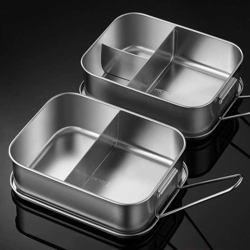 Stainless Steel Lunch Box 304 Food Grade Office Worker Compartment ...