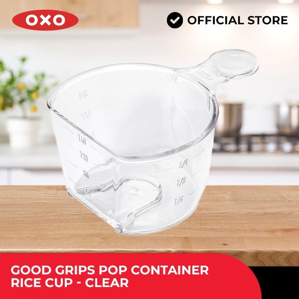 OXO Houseware Good Grips Pop Container Rice Cup - Clear | Shopee ...