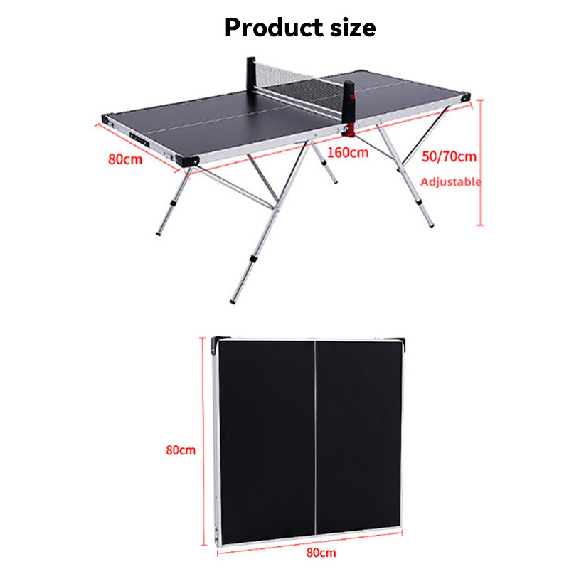 Ping Pong Table Tennis Table Multi-Use Foldable Standing Table Net Set ...