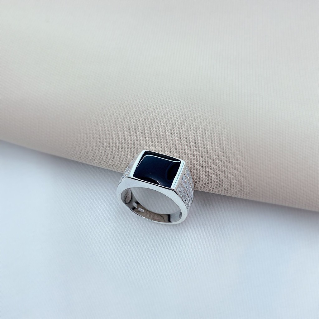 Silver Palace Genuine 925 ITALY SILVER NZ027 (Men's Ring) | Shopee ...