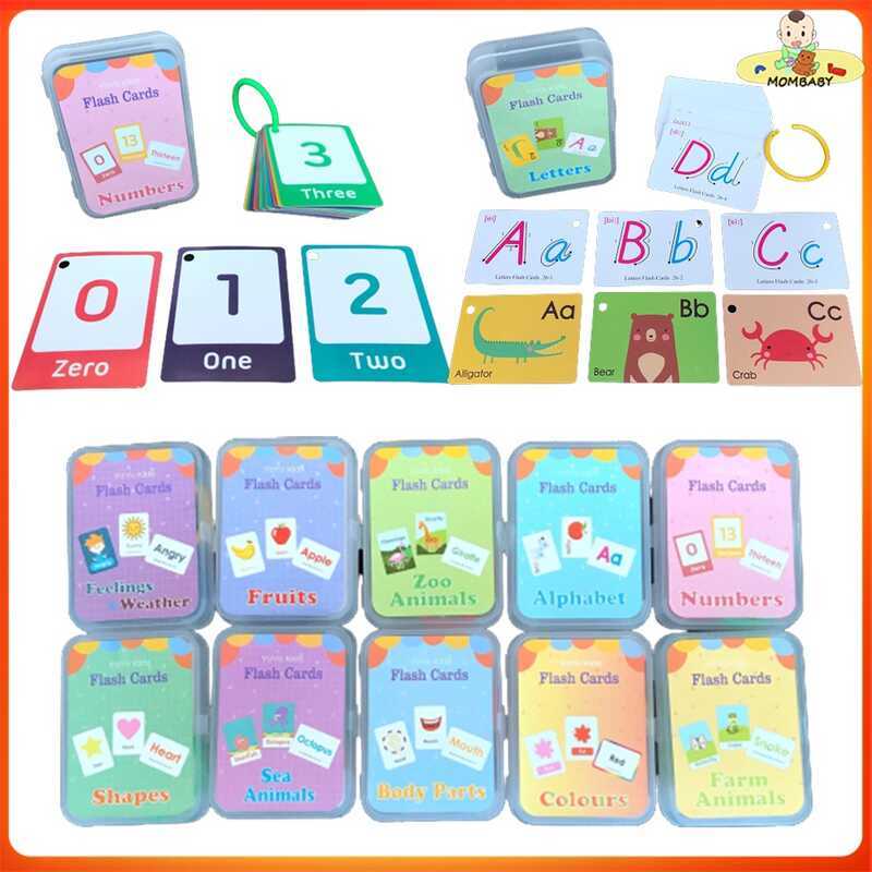 Tt Mombaby Alphabet Flash Cards Educational . For Kids English Learning ...