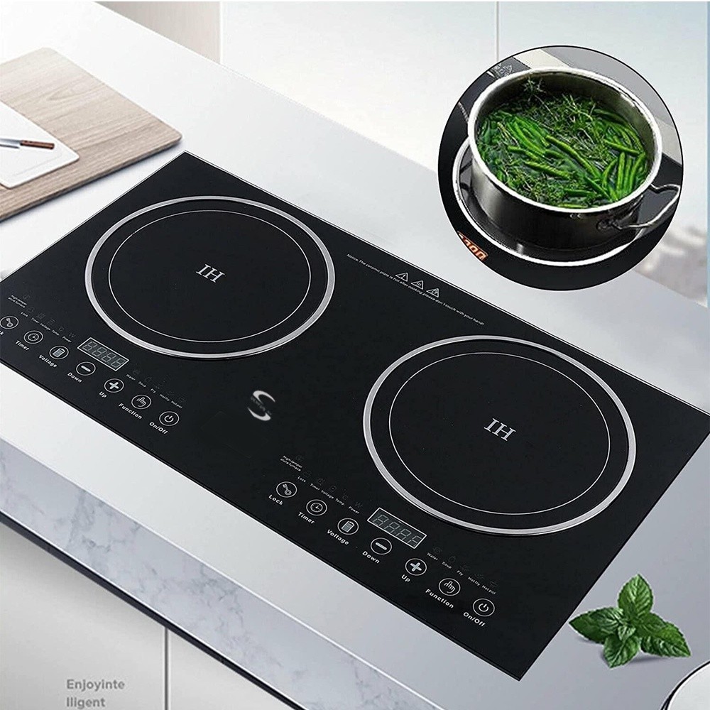 Aeom Induction Cooker Dual Heating Panel Embedded Desktop Induction ...