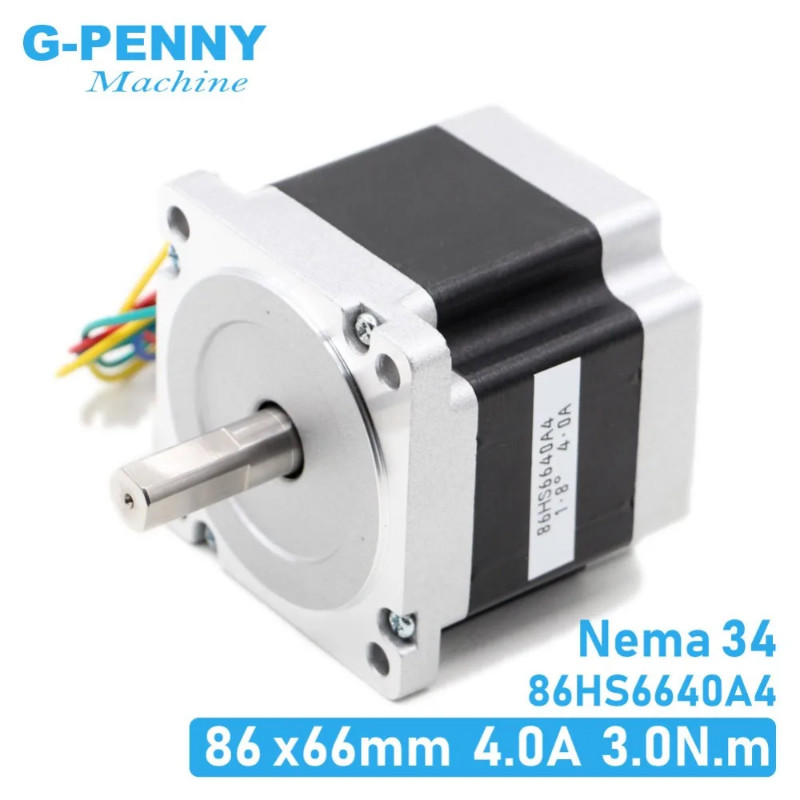 Sale! NEMA34 stepper motor 86X66mm 3N.m 4A 14mm stepping motor 428Oz-in ...