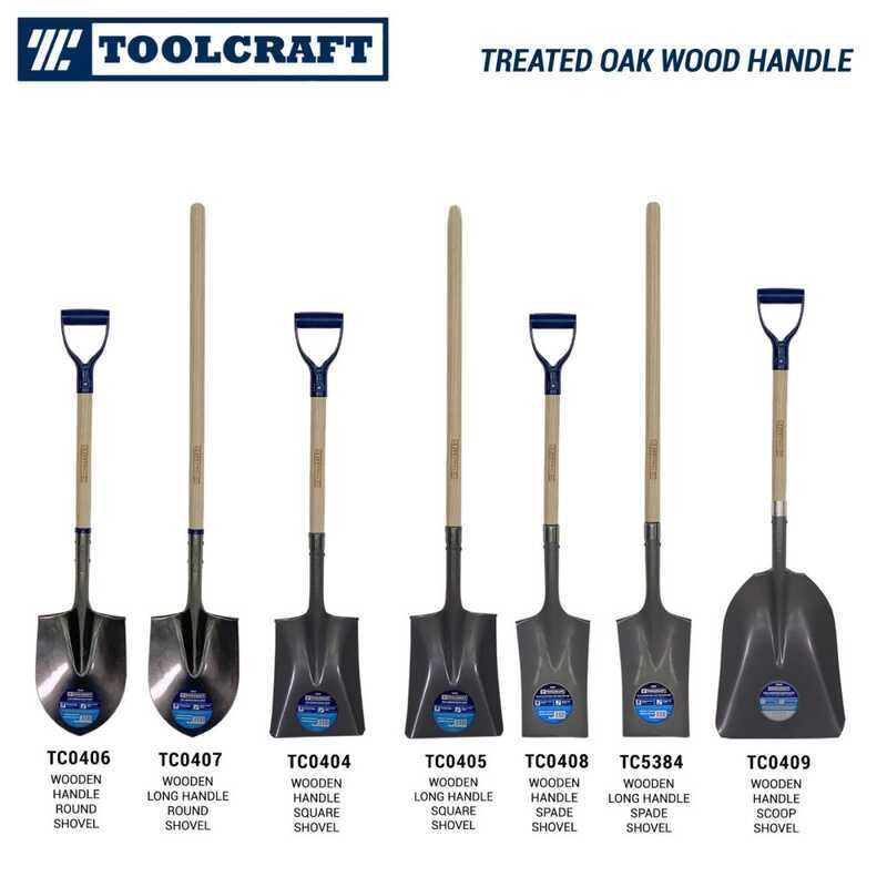 TC Shovel Treated Oak Wooden Handle Pala (Tools FOR AGRICULTURE AND ...