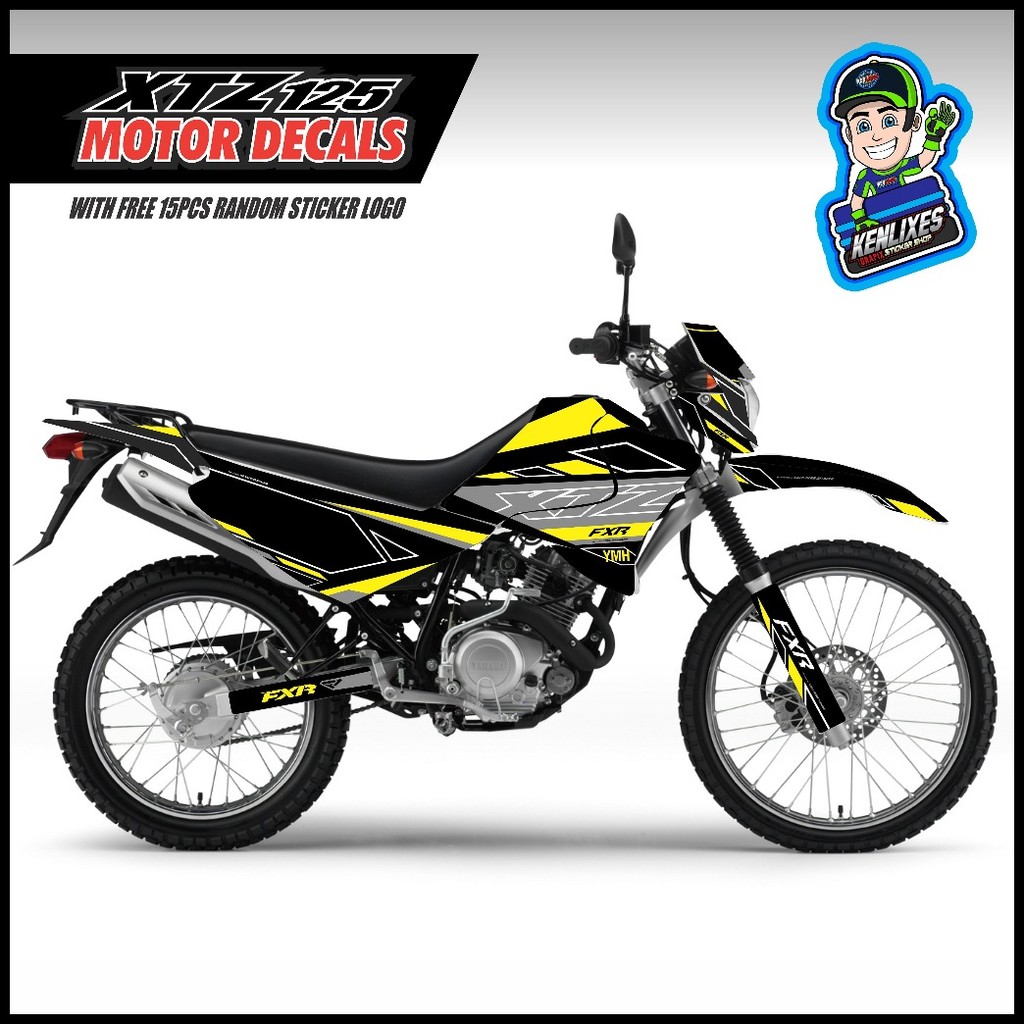 YAMAHA XTZ 125 Full Decals Sticker Body (DIRK BIKE EDITION) | Shopee ...
