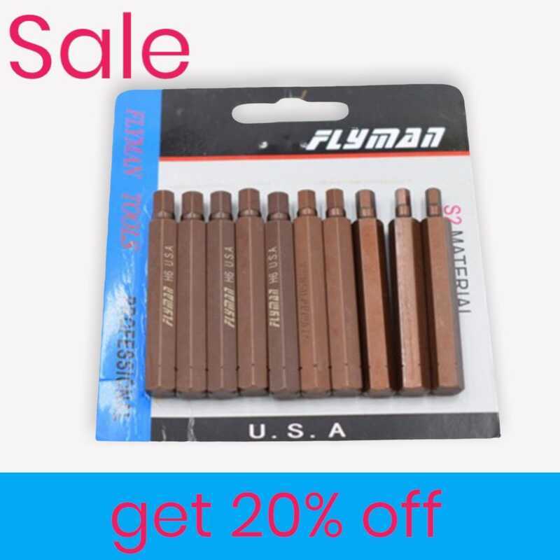 Pcs Hex Allen Impact Drive Bits Wrench Flyman USA | Shopee Philippines