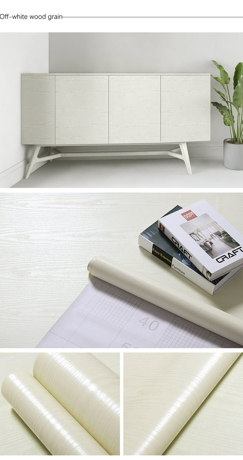 5M/10M Wood PVC Wallpaper Grain Home Decor Furniture Waterproof Wall ...